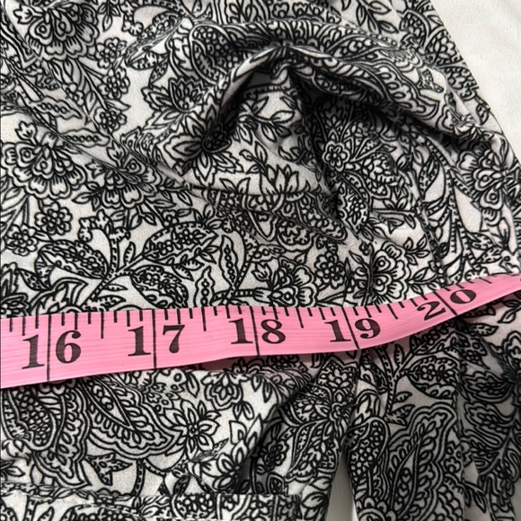 Rafaella Black and White Wrap Blouse with Long Sleeves - Picture 5 of 9